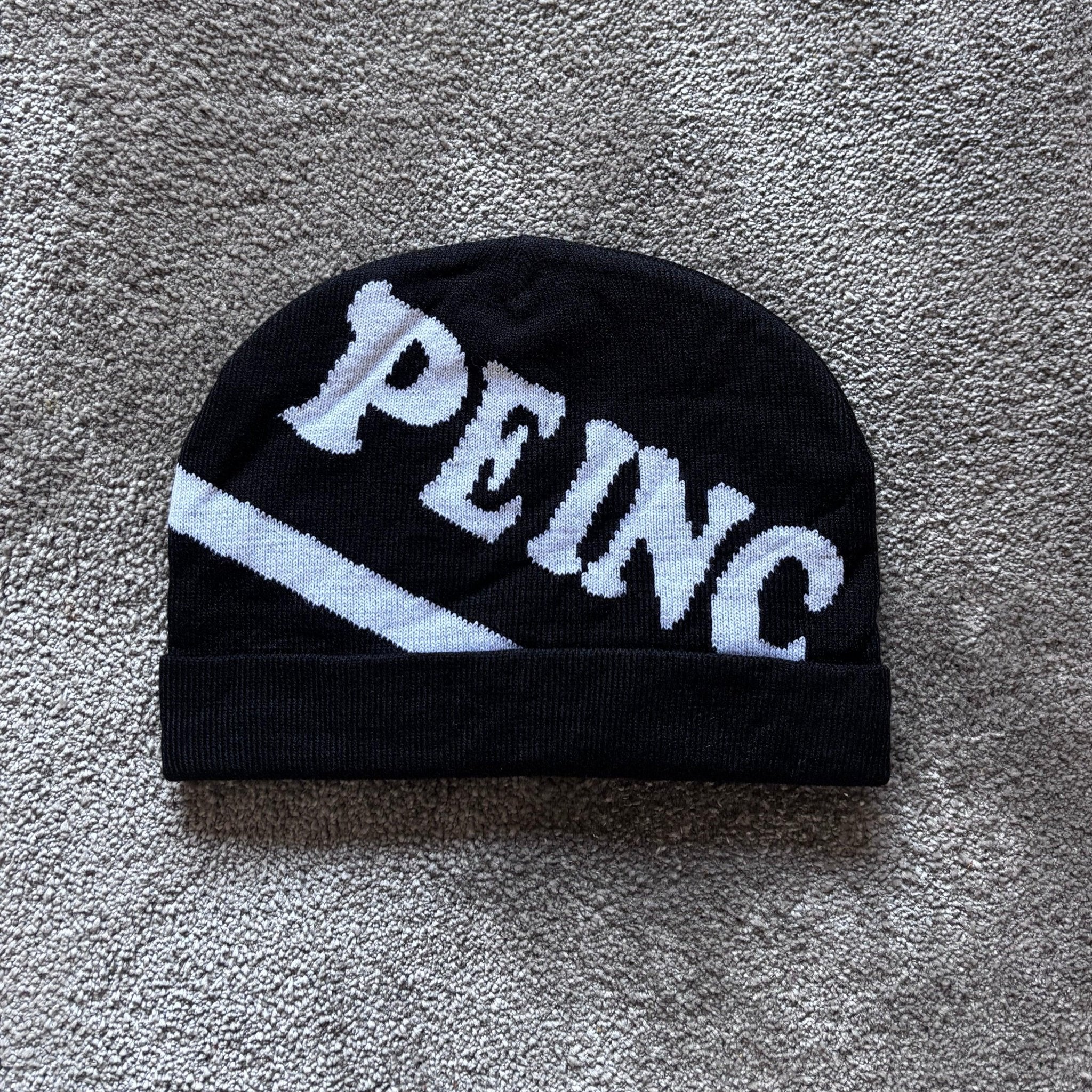 PE INC ORIGINAL BEANIE - (BLACK & WHITE) - Pe - inc